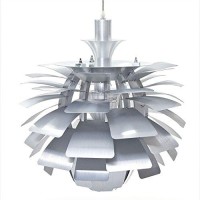 DETAILS Cast a warm glow in your entryway or living room with this lovely chandelier showcases brushed aluminum petals and a light source hidden at center Product Chandelier Material Natural Aluminum Leaf Chrome Arc Color Silver Features For home or comme