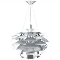 DETAILS Cast a warm glow in your entryway or living room with this lovely chandelier showcases brushed aluminum petals and a light source hidden at center Product Chandelier Material Natural Aluminum Leaf Chrome Arc Color Silver Features For home or comme