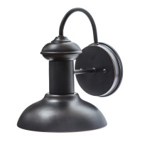 Globe Electric 40190 1Light Indooroutdoor Wall Sconce Oil Rubbed Bronze Wall Lighting Wall Lamp Dimmable Kitchen Sconces W