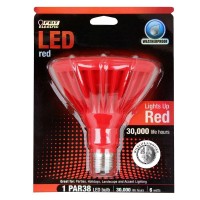 Feit Electric Par38/R/Ledg5 6 Watt Red Non-Dimmable Par38 Led Light Bulb