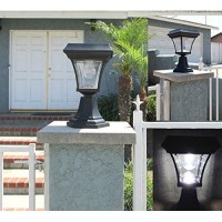 Ultra Bright 4 Leds Solar Fence Gate Lamp Post Light