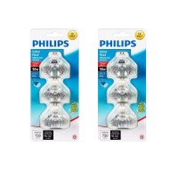 Philips 415802 Landscape And Indoor Flood 50-Watt Mr16 12-Volt Light Bulb,Halogen, 3-Pack X 2