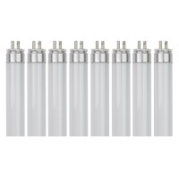 F8T5 Flourescent Light Bulbs For Kitchen, Rv, Garage And Other Applications - 4100K 6 Watt Fluorescent Tube Bulb G5 Mini 2 Pin Base 120/220V 8.34In 300Lm Replacement F6T5/Cw, 8 Pack