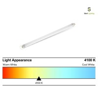 F8T5 Flourescent Light Bulbs For Kitchen, Rv, Garage And Other Applications - 4100K 6 Watt Fluorescent Tube Bulb G5 Mini 2 Pin Base 120/220V 8.34In 300Lm Replacement F6T5/Cw, 8 Pack