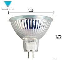 T10197-10 (10 Pcs) 35-Watt Mr16 With Uv Front Glass 35W 12V Halogen Flood Reflector Light Bulbs