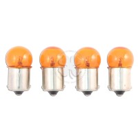 Amber 4X Light Bulb 1156 Ba15S 23W Turn Signal Blinker Single Filament Lamp