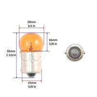 Amber 4X Light Bulb 1156 Ba15S 23W Turn Signal Blinker Single Filament Lamp