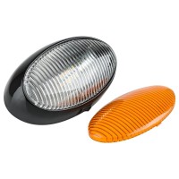 Lumitronics Rv 12V Led Oval Porch Utility Light With Onoff Switch Clear Amber Lenses For Motorhomes Campers Trailers 5