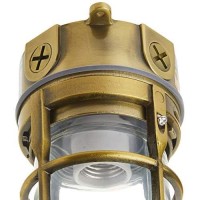 Woods L1706Ab Vandal Resistant 150W Incandescent Security Light, Ceiling Mount, Antique Brass