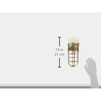 Woods L1706Ab Vandal Resistant 150W Incandescent Security Light, Ceiling Mount, Antique Brass