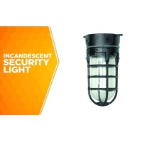 Woods L1706Blk Light, Security Weather Tight Industrial, One Size, Black