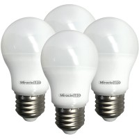 Miracleled 604880 Rough Service Low Profile Led Garage Door Bulb Replacing Up To 50W (4-Pack), Cool White