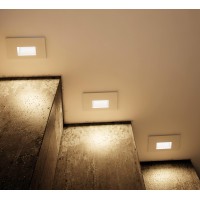 Maxim Path-4W 1 Led Step Light-5 Inches Wide By 3 Inches High-White Finish