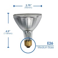 Philips 419747 Ecovantage Par30 Long Neck 39 Watt (50 Watt Equivalent) 25 Degree Halogen Flood Light Bulb (2 Pack)