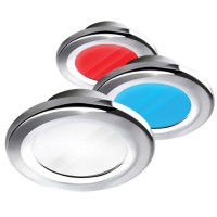 I2Systems Apeiron A3120 Screw Mount Light Red Cool White Blue Light and Chrome Finish