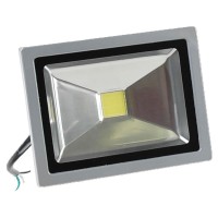 Pro Elec 29-7475 20W Led Flood Light 1400Lumensgrey With 1Ft Tinned Lead Cord