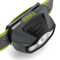 Core 200 Lumen Cree Led Headlamp, High Low Flood Red Modes, Adjustable, Lightweight, Water Resistant, 3Aaa Batteries (Included)