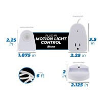 Westek Plug In Motion Sensor Light Control Mlc12Bc-4, 2 Pack 