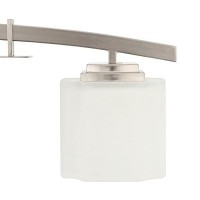 Hampton Bay 15041 Architecture 3-Light Brushed Nickel Vanity Light