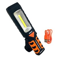 Nebo Workbrite 2 Rechargeable Led Work Light, Black/Orange, 8.5