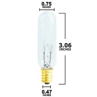 Bulbmaster Himalayan Light Bulb Replacement For Mediumlarge Himalayan Salt Lamps Rocks Long Lasting Incandescent Bulbs E12 Cand