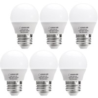 L Lohas Led Lh-Bl-3W-5000K-6 G14(With Ul Listed) 3W (25W Equivalent), Led Tiny, Small Night Bulbs 120V For Bedroom Ceiling Fan Table Lamp Light, 6 Count (Pack Of 1), Daylight 5000K, E26 Base