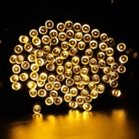 Qedertek Solar String Lights, 72Ft 200 Led 8 Modes Fairy Lights For Indoor And Outdoor, Home, Xmas, Yard, Lawn, Weeding, Garden, Patio, Party, And Holiday Decorations (Warm White)