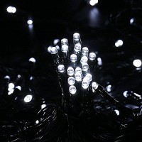 Qedertek Outdoor Solar String Lights, 72Ft 200 Led Cool White Fairy Decorative Christmas Lights Seasonal Lighting For Indoor, Home, Garden, Porch, Patio, Party And Holiday Decoration, Waterproof