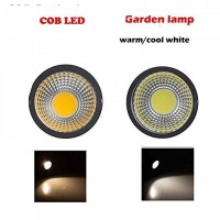 Lemonbest High Power Outdoor Decorative Lamp Lighting 5W Cob Led Landscape Garden Wall Yard Path Light Warm Cool White Dc 12V W/Spiked Stand, Pack Of 2 (Warm White)