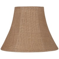 Natural Burlap Medium Bell Lamp Shade 7