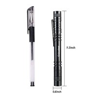 Enjoydeal 5Pcs Pen Light Flashlight Ultra Slim Portable Xpe-R3 Led 1000Lm Pocket Penlight Torch With Clip Powered By 2 X Aaa Battery (Not Include)