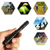 Enjoydeal 5Pcs Pen Light Flashlight Ultra Slim Portable Xpe-R3 Led 1000Lm Pocket Penlight Torch With Clip Powered By 2 X Aaa Battery (Not Include)