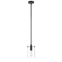 Linea Di Liara Effimero Modern Matte Black Pendant Light Fixtures Over Kitchen Island Sink Lighting Ceiling Hanging Farmhouse Metal Industrial Mini Pendant Lighting Medium Clear Glass Shade