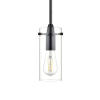 Linea Di Liara Effimero Modern Matte Black Pendant Light Fixtures Over Kitchen Island Sink Lighting Ceiling Hanging Farmhouse Metal Industrial Mini Pendant Lighting Small Clear Glass Shade