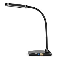 Tw Desk Lamps For Home Office - Super Bright Small Desk Lamp With Usb Charging Port, A Perfect Led Desk Light As Study Lamp, Bedside Reading Lights, Black