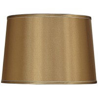 Sydnee Gold With Silver Trim Medium Drum Lamp Shade 14