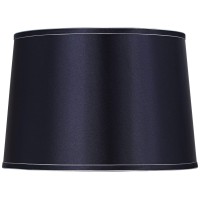 Sydnee Navy With Silver Trim Medium Drum Lamp Shade 14