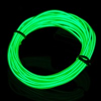 Lychee 9Ft El Wire Neon Glowing Strobing Electroluminescent Light El Wire Wbattery Pack For Parties Halloween Decoration Jade