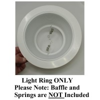 25 Pack Offwhite Light Trim Ring Recessed Can 6 Inch Over Size Oversized Lighting Fixture