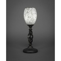 Elegant Mini Table Lamp Shown In Dark Granite Finish With 5