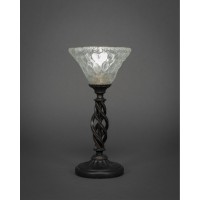 Elegant Mini Table Lamp Shown In Dark Granite Finish With 7