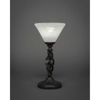 Elegant Mini Table Lamp Shown In Dark Granite Finish With 7