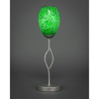 Revo Mini Table Lamp Shown In Aged Silver Finish With 5