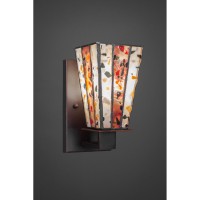 Apollo Wall Sconce Shown In Dark Granite Finish With 5