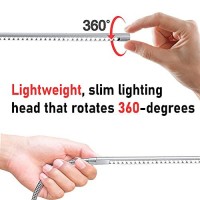 Americanails Original Flexilamp - Led Table Desk Lamp - Removable Clamp - Adjustable Lighting For Nail Stations - Manicure Table Light - Flexible Arm - 48 Led Beads - 300 Lumens