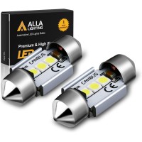 Alla Lighting 31mm DE3021 DE3022 7065 LED Festoon Bulbs 6000K Xenon White CANBus Interior Dome Map Trunk Step Courtesy Lights Lamps This listing features one pair 2 pieces super extremely bright festoon 31mm DE3021 DE3022 led lights bulbs with high power 