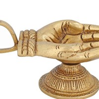 Brasshandmade Oil Lamp Indian Diya Hindu Pooja Temple Hindusim Symbol 2 Inch