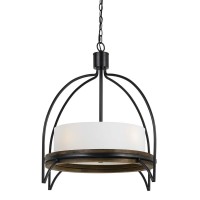 Transitional Four Light Chandelier from Chardon collection in IronWood finish 29 50 inches