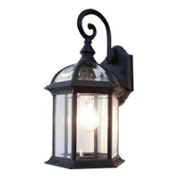 Etoplighting Contemporary Collection Exterior Outdoor Wall Lantern With Beveled Clear Glass Apl1020