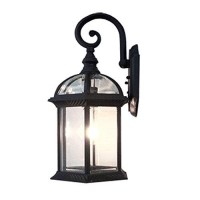 Etoplighting Contemporary Collection Exterior Outdoor Wall Lantern With Beveled Clear Glass Apl1020